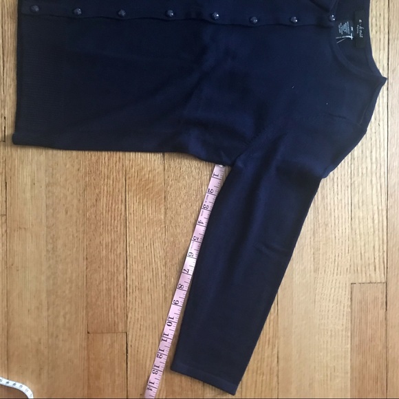 U-knits cardigan Military navy blue Bow rockabilly - Picture 8 of 11